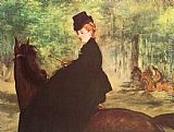 Eduard Manet Wall Art - The Horsewoman